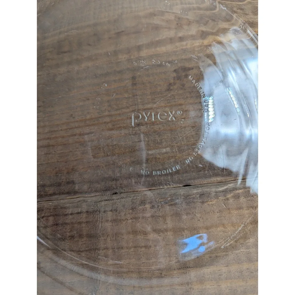 Vintage Pyrex Clear‎ Glass Pie Plate Dish 9 Inch #209 Baking Kitchen Made in USA